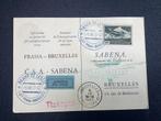 Luchtpost brief Praag Brussel sabena 1937, Postzegels en Munten, Brieven en Enveloppen | België, Ophalen of Verzenden, Brief