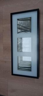 zwarte fotokader met dieptezicht 32/72/3,5cm, Moins de 50 cm, Enlèvement ou Envoi, Utilisé, 50 à 75 cm