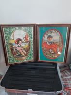 Vintage lijsten met puzzels, Huis en Inrichting, Ophalen