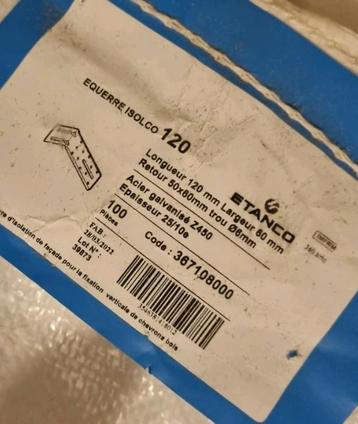 Équerres Isolco +/- 200 pièces  beschikbaar voor biedingen