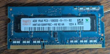 DDR3 sodimm 4GB, 10600S, Enlèvement ou Envoi, DDR3, Comme neuf