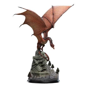 Statue de la trilogie Le Hobbit Smaug le Dragon de feu 88 cm
