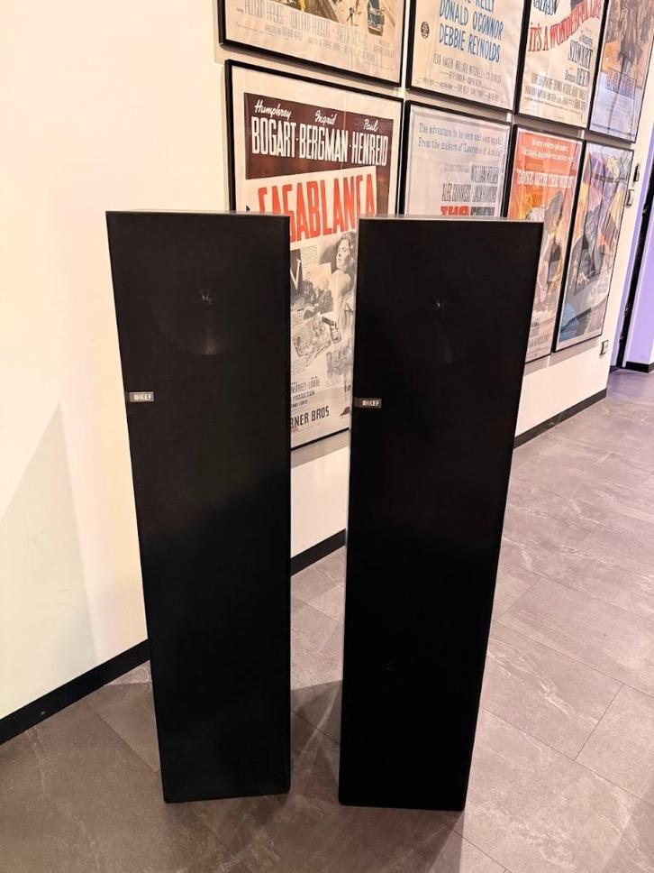 Floorstanding Speakers KEF Q900, Audio, Tv en Foto, Luidsprekerboxen, Zo goed als nieuw, Front, Rear of Stereo speakers, 120 watt of meer