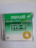 DVD-R Maxell 4.7GB, NIEUW, verzegeld, Nieuw, Dvd, Herschrijfbaar, Maxell