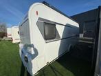 Knaus Südwind 500 PF met luifel en mover, Caravans en Kamperen, Caravans, Vast bed, 7 tot 8 meter, Bedrijf, Treinzit