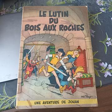 De elf van het bos op de rotsen van Peyo 1955 beschikbaar voor biedingen