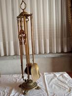 Antieke koperen openhaardset, Ophalen, Koper