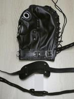 Masque BDSM en faux cuir avec attributs, Enlèvement ou Envoi, Neuf