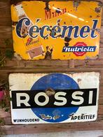 Emaille reclame bord, Ophalen