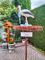 Geboorteborden / Geboorte ooievaar met naambordje naar keus!, Ophalen, Gebruikt, Geboortebord