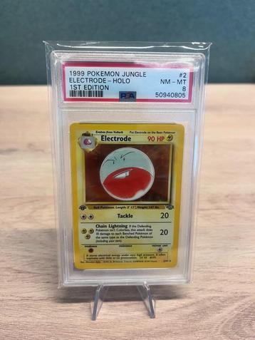 Electrode Holo 1ère édition PSA 8 - 2/64 - Jungle