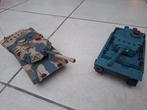 RC gevechtstanks set met afstandsbediening, accu’s en lader, Kinderen en Baby's, Ophalen of Verzenden, Gebruikt, Afstandsbediening