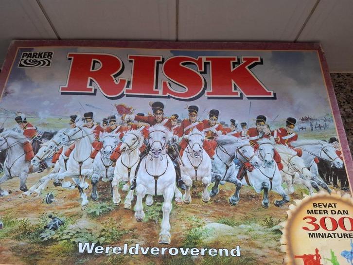 RISKSPEL van PARKER 2-6 spelers, Hobby en Vrije tijd, Gezelschapsspellen | Bordspellen, Gebruikt, Vijf spelers of meer, Ophalen of Verzenden