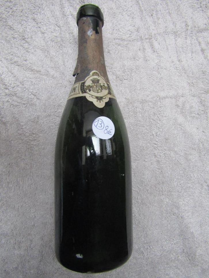 lege wijnfles, geblazen glas, H30-D9-P4, 1400 g, Verzamelen, Wijnen, Gebruikt, Ophalen of Verzenden