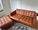 Canapé 2 places et Repose-pieds LANDSKRONA, 150 tot 200 cm, Hout, Tweepersoons, 75 tot 100 cm