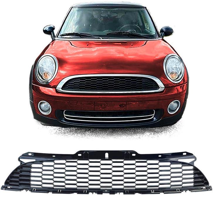 Honingraat Sport Grill Glans Zwart Mini One Cooper JCW R56 R, Auto diversen, Tuning en Styling, Verzenden