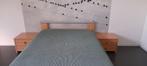 2 persoonsbed, lattenbodem en (nieuwe)matras, Gebruikt, 140 cm, Hout, Ophalen