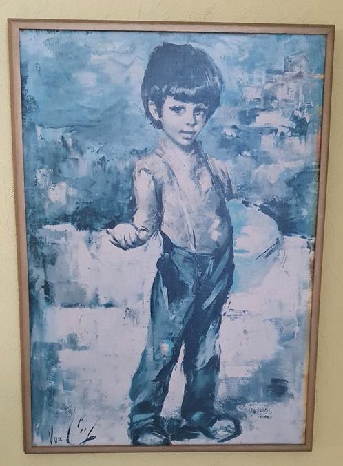 Vintage schilderij van Robert Van Cleef (1914), Antiek en Kunst, Kunst | Schilderijen | Klassiek, Ophalen
