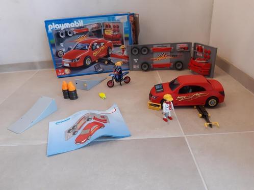 Playmobil Sportwagen met Werkplaats (4321), Kinderen en Baby's, Speelgoed | Playmobil, Zo goed als nieuw, Complete set, Ophalen of Verzenden