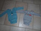 1 set van 2 rompers maat 74, Kinderen en Baby's, Babykleding | Maat 74, Ophalen of Verzenden, Zo goed als nieuw, Jongetje, Nacht- of Onderkleding