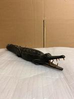 Crocodile africain en bois sculpté à la main à vendre, Antiquités & Art, Enlèvement ou Envoi