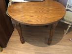 eiken houten ronde tafel, Huis en Inrichting, Ophalen, Zo goed als nieuw, Rond, Eikenhout