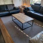 Salontafel met stalen frame, Huis en Inrichting, Ophalen of Verzenden, Zo goed als nieuw