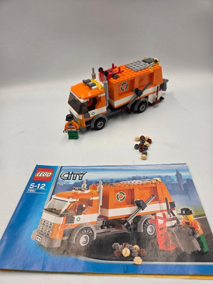 Camion de recyclage Lego City 7991, Enfants & Bébés, Jouets | Duplo & Lego, Comme neuf, Lego, Ensemble complet, Enlèvement ou Envoi