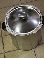 Inox kookpot Dia 25cm H 26cm, Huis en Inrichting, Keuken | Potten en Pannen, Inox, Gebruikt, Keramische plaat, Ophalen