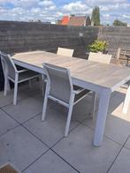 Tuintafel te koop, Tuin en Terras, Tuintafels, Ophalen, Zo goed als nieuw, Rechthoekig, Aluminium
