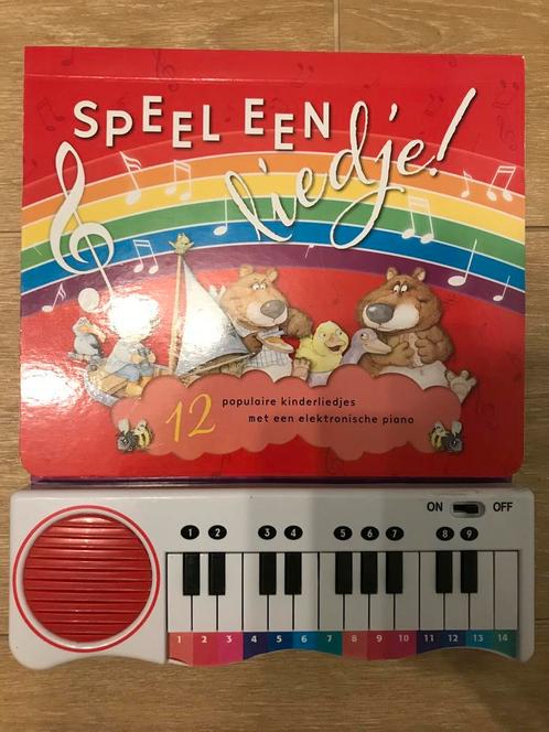 Elektronisch pianoboek, met 12 liedjes, in het Nederlands, Boeken, Kinderboeken | Kleuters, Zo goed als nieuw, Fictie algemeen