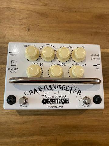 Orange Bax Bangeetar Guitar Pre-EQ Pedal white !!!RARE!!! beschikbaar voor biedingen