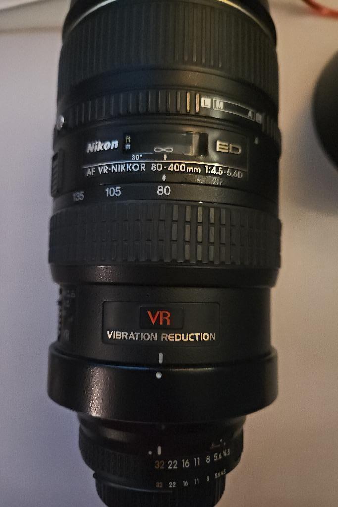 NIKON AF VR Zoom-Nikkor 80-400 mm ED f/4.5-5.6D, Audio, Tv en Foto, Foto | Lenzen en Objectieven, Zo goed als nieuw, Telelens