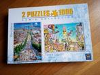 boite contenant 2 puzzles Barcelone et NY 12€, Ophalen of Verzenden, 500 t/m 1500 stukjes, Gebruikt, Legpuzzel