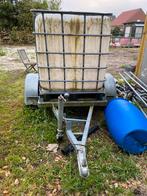 Watertank 1000 liter op remorque, Jardin & Terrasse, Avec robinet, Synthétique, Enlèvement, Utilisé