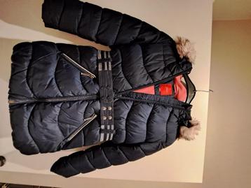 Winterjas meisjes blauw merk S Oliver maat 122, Kinderen en Baby's, Meisje, Ophalen of Verzenden, Zo goed als nieuw, Jas