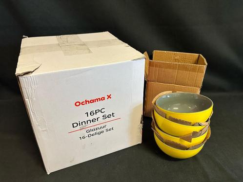 Ochama 16-delige Dinner Set Glazuur - Serviesset, Huis en Inrichting, Keuken | Servies