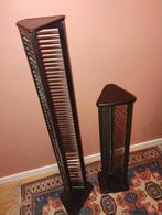 2 Etagères range cd, Maison & Meubles, 25 à 75 disques, Comme neuf, Enlèvement, Bois