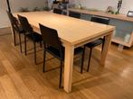 Tafel licht eik fineer Aurora Frame, Huis en Inrichting, Tafels | Eettafels, Ophalen, Gebruikt