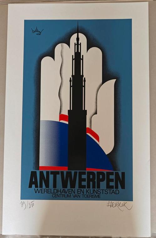 Lucien De Roeck zeefdruk 1993 gesigneerd, Antiek en Kunst, Kunst | Litho's en Zeefdrukken, Ophalen