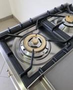 🍀 Luxe Fornuis Boretti 90 cm crème + rvs Frytop 1 oven, 60 cm of meer, 5 kookzones of meer, Vrijstaand, 90 tot 95 cm