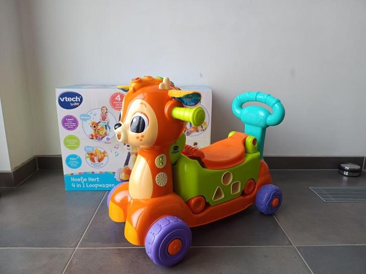 Hoefje Hert 4 in 1 loopwagen, Kinderen en Baby's, Speelgoed | Vtech, Zo goed als nieuw, Ophalen