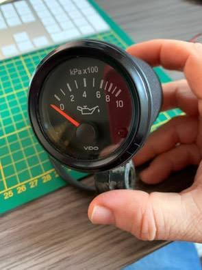 Oude vdo oliedrukmeter 52mm, Auto-onderdelen, Dashboard en Schakelaars, Ophalen