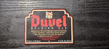 Brasserie bière étiquette Duvel export USA