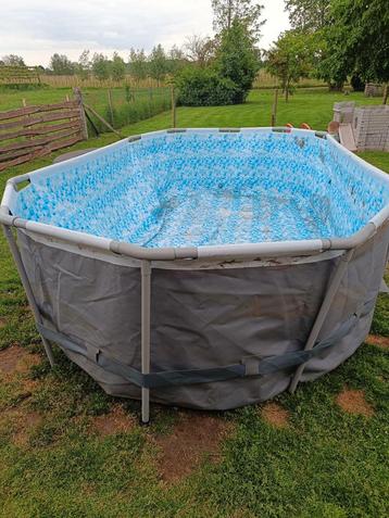 Zwembad plus deftige filter pomp, Tuin en Terras, Zwembaden, Ophalen, 80 tot 120 cm, Vierkant, Zo goed als nieuw