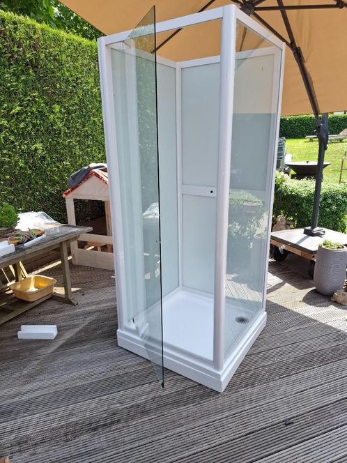 Douchecabine Luca Varess, Doe-het-zelf en Bouw, Sanitair, Zo goed als nieuw, Douche, Chroom, Glas, Ophalen