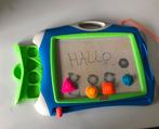 Schrijfbord uitveegbaar met 4 figuurstempels., Kinderen en Baby's, Ophalen of Verzenden