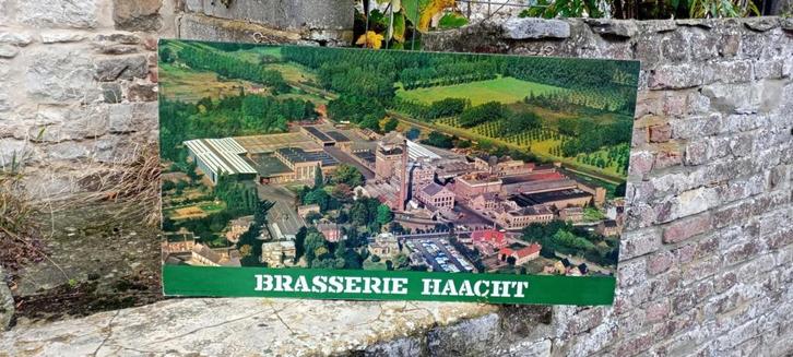 Bierfoto van Brasserie de Haacht aan boord, Verzamelen, Biermerken, Gebruikt, Reclamebord, Plaat of Schild, Overige merken, Ophalen