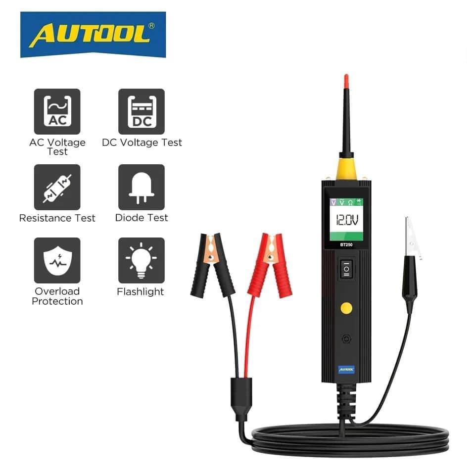 AUTOOL BT250 Automotive Circuit Analyzer 6-30V, Bricolage & Construction, Instruments de mesure, Enlèvement ou Envoi