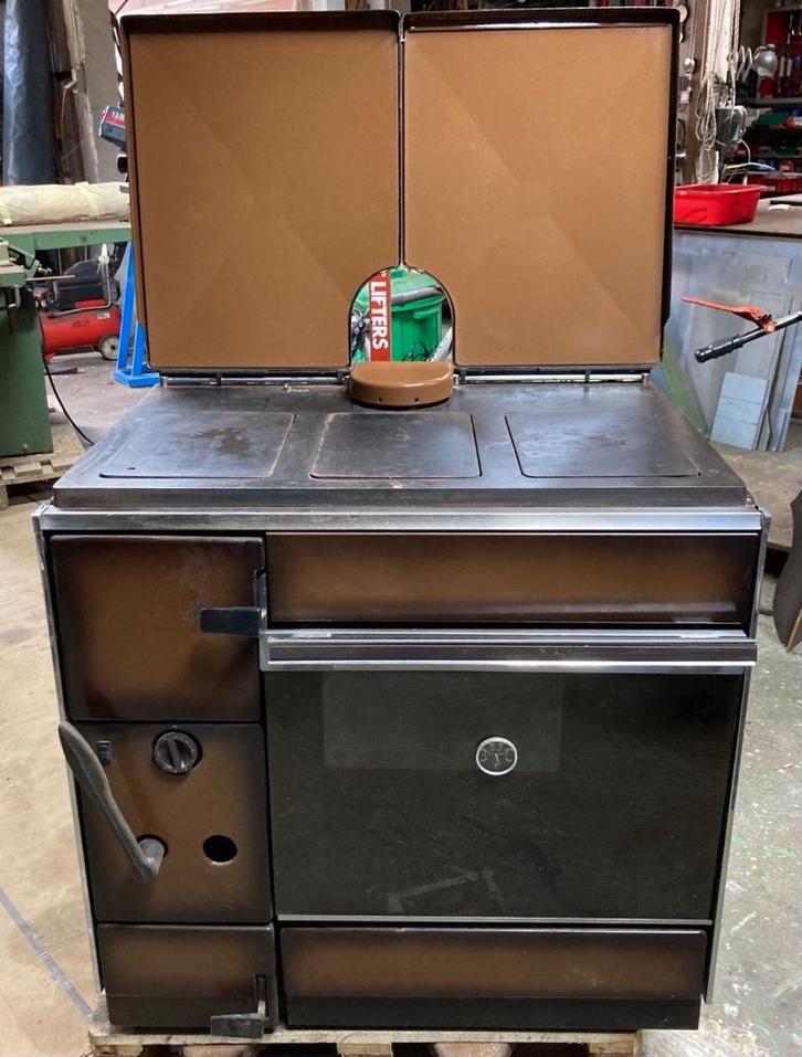 HOUTGESTOOKT FORNUIS DEVILLE, Huis en Inrichting, Kachels, Gebruikt, Vrijstaand, Houtkachel, Hout, Ophalen